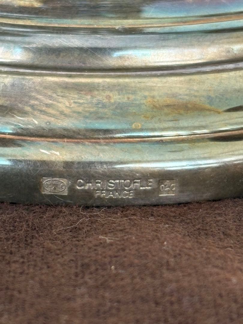 クリストフル　キャンドルスタンド　燭台　Christofle 3灯 ろうそく立て
