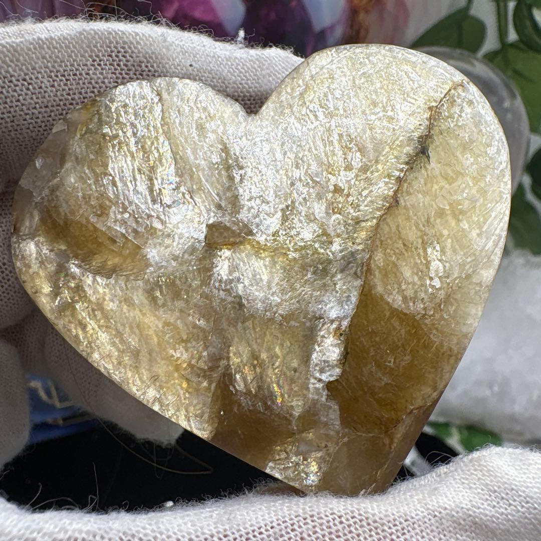 高品質 ゴールデンマイカハート♡♡No.1523