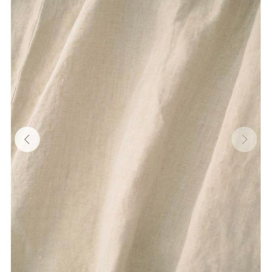 ネストローブ　ブラックリネンワイドサロペット