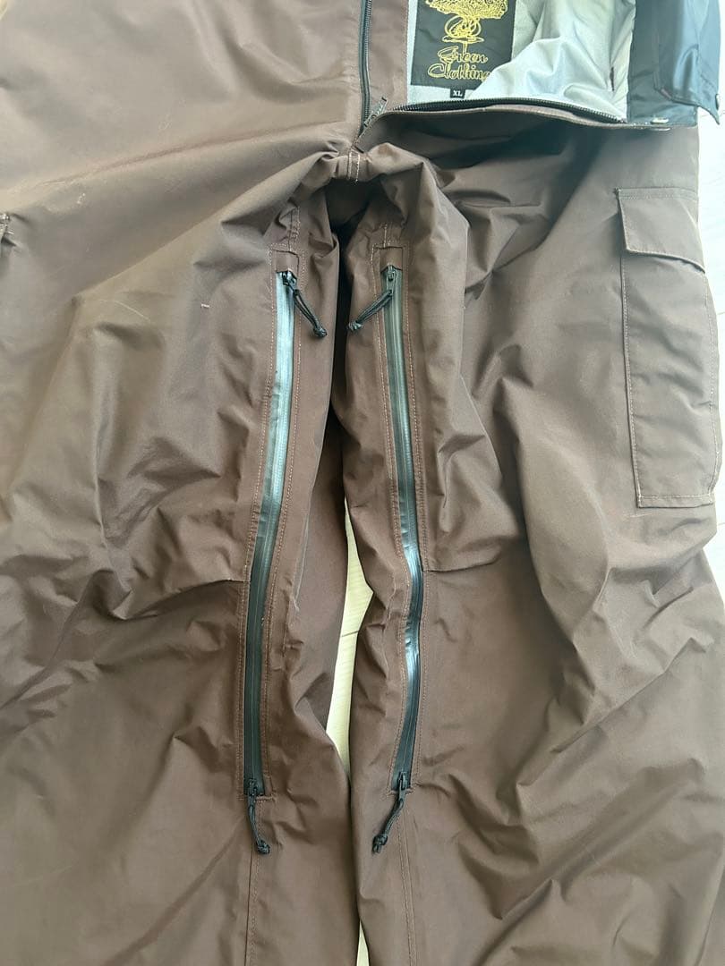 Green Clothing XL ブラウン スノーボード パンツ