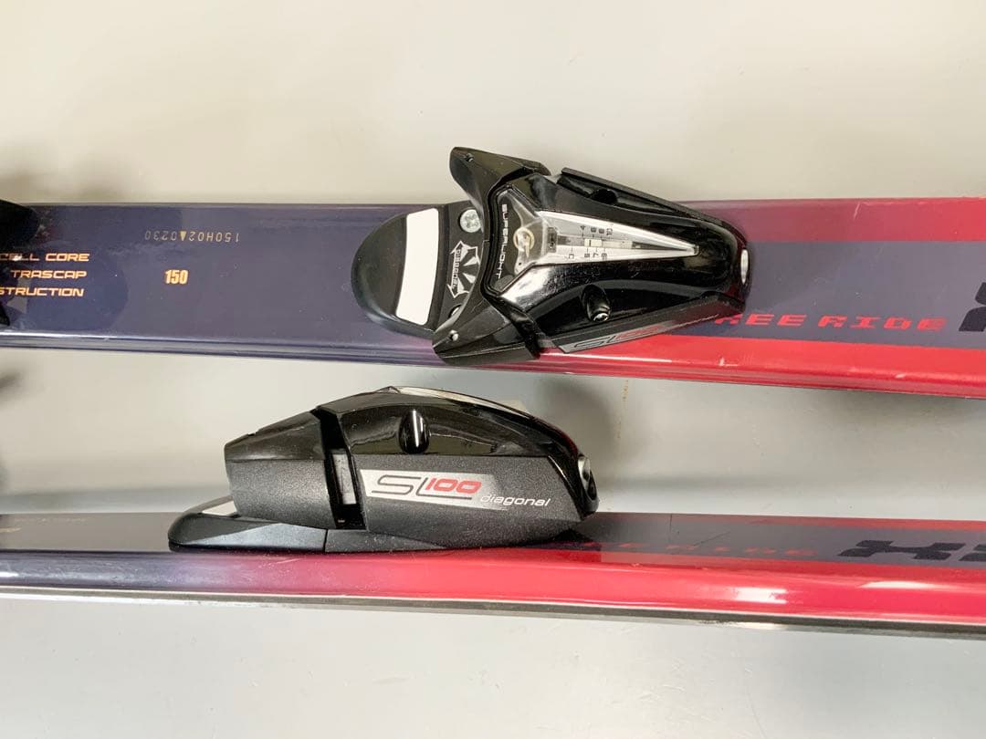 スキー4点セット　BXB 板150cm／ブーツ24cm-24.5cm