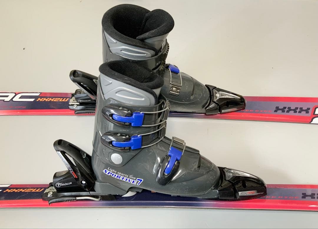 スキー4点セット　BXB 板150cm／ブーツ24cm-24.5cm