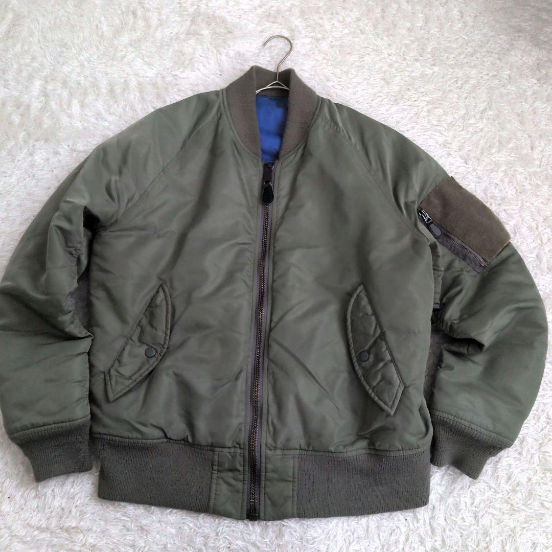 みアビレックス　AVIREX ma-1 完全リバーシブル Lサイズ ブルー