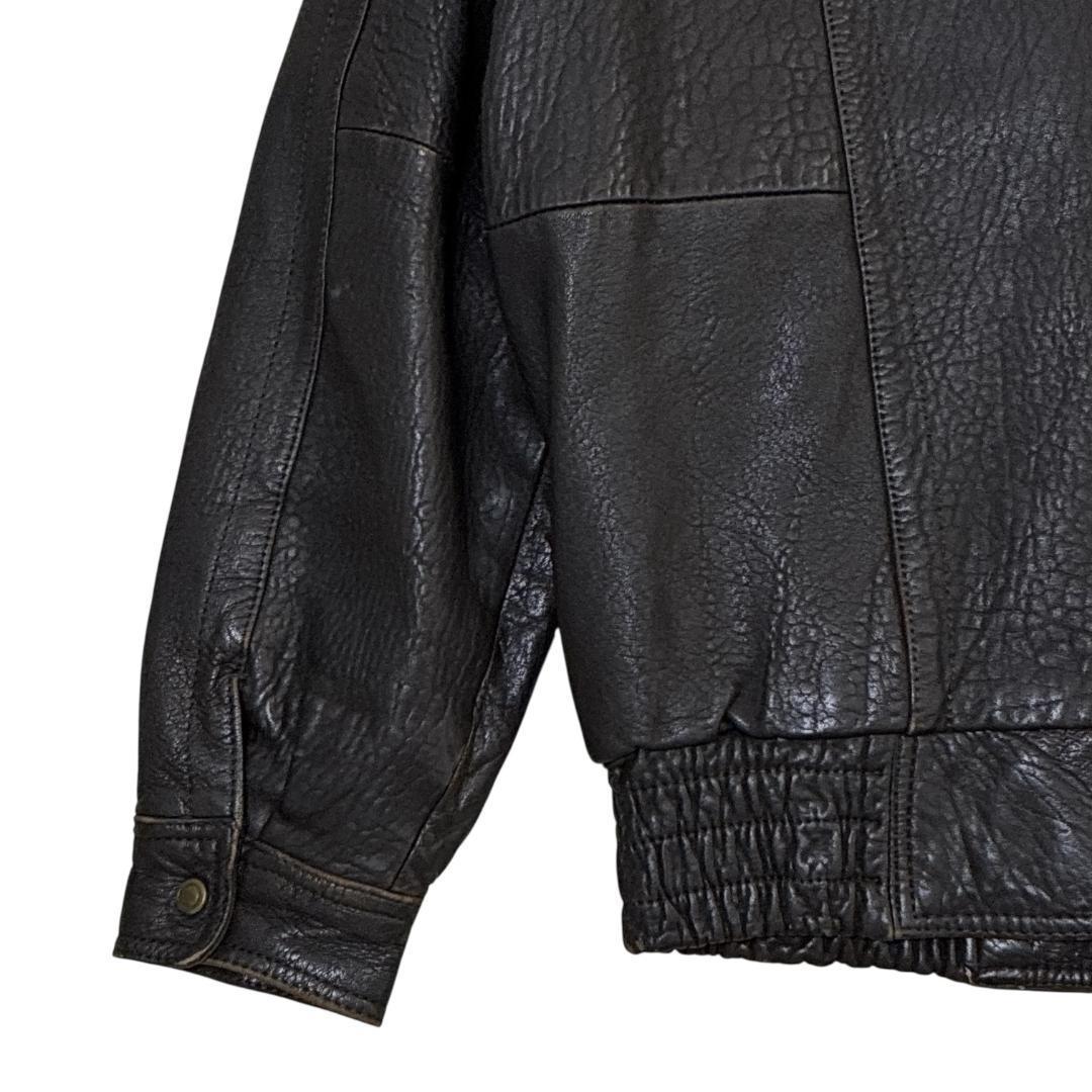 GiVet フライトジャケット G-1レザージャケット 革ジャン 本革 黒 L