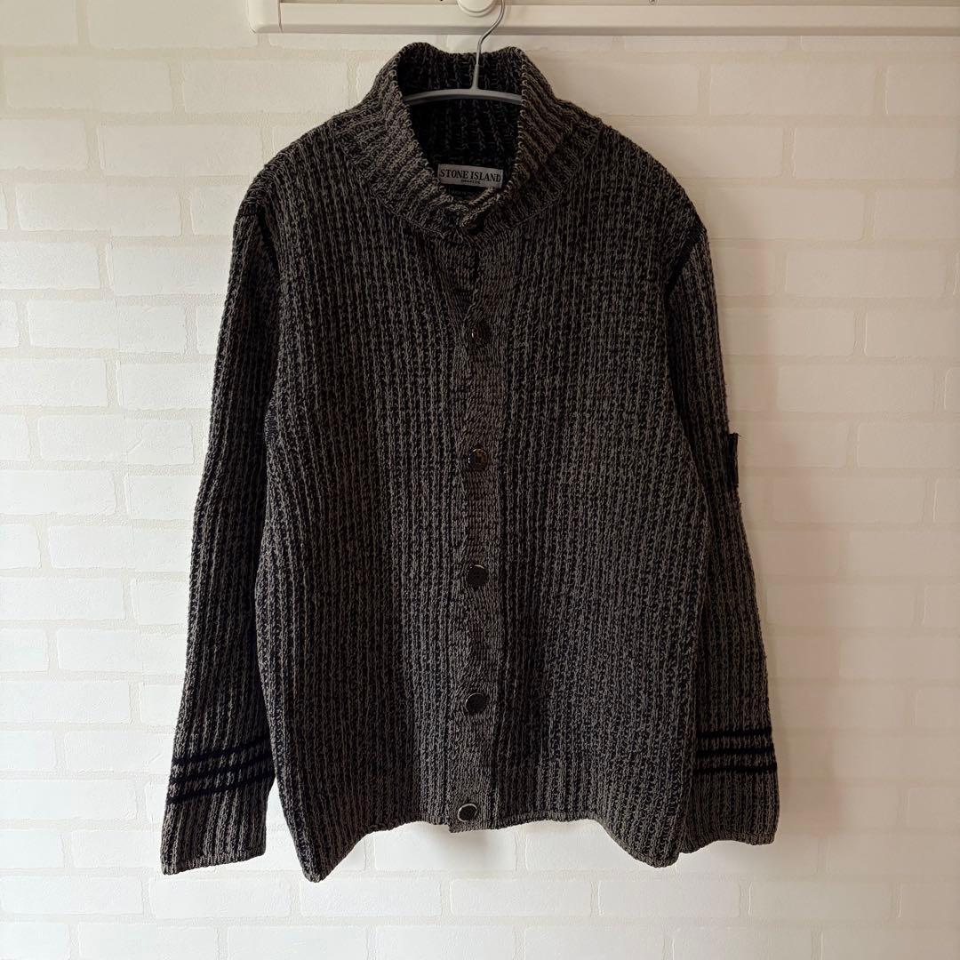 トップス 03AW STONE  High neck Cardigan
