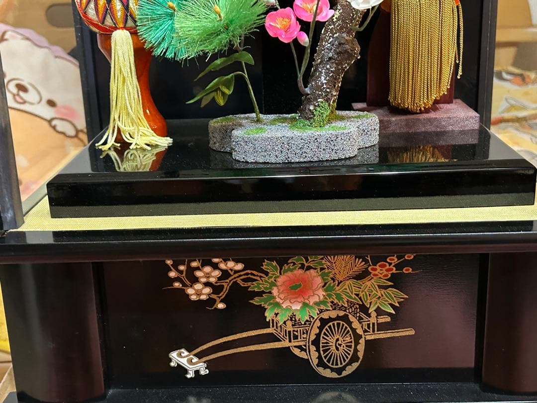 お正月羽子板 八千代 羽子板 ケース付き オルゴール付き