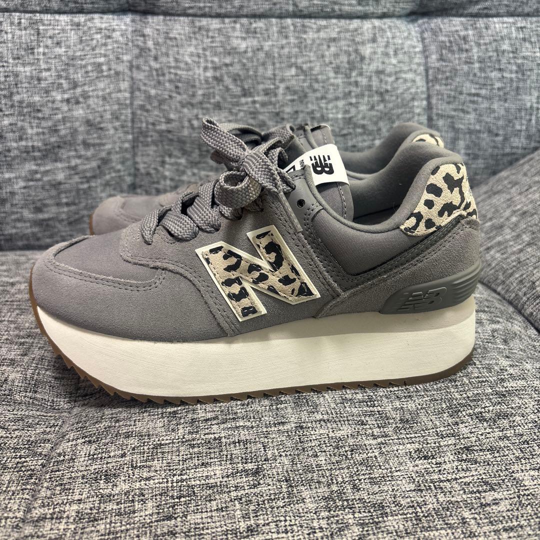 NEW BALANCE WL574ZDB \"GRAY ZEBRA\" 24センチ