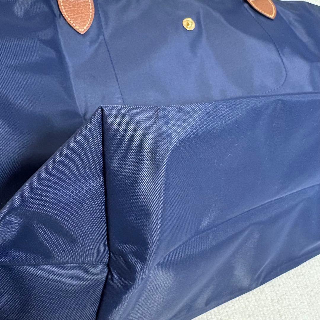 美品✨ロンシャン ル プリアージュ トートバッグ　ネイビー　Lサイズ　ロング