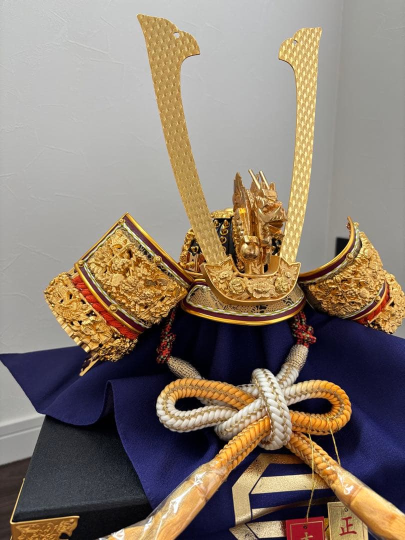 【早い者勝ち】五月人形 武将兜 豪華な金具　こどもの日