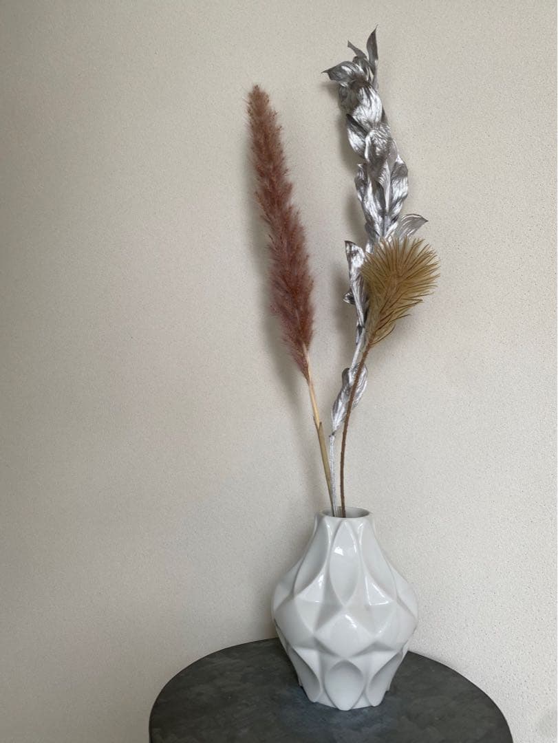 ドイツ アンティーク ビンテージ 単色 白 小瓶 花瓶 フラワーベース 希少美品