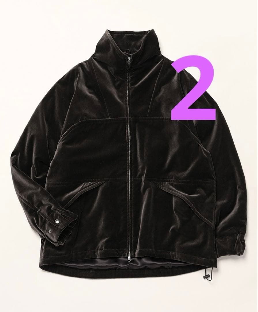 ジャケット・アウター MAATEE&SONS VELVET STAND JACKET Gray 2