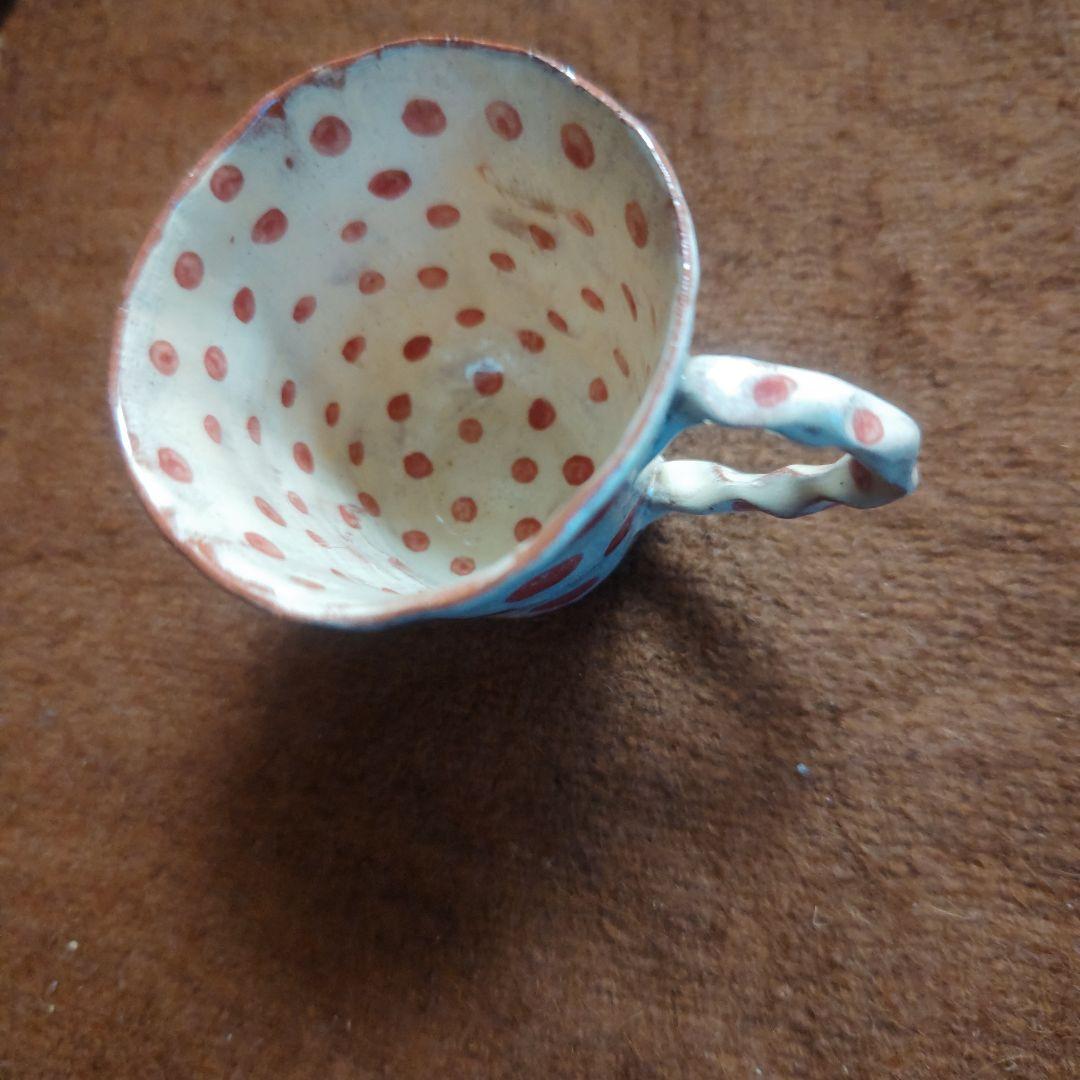 ドット　ストライプ　格子　マグカップ