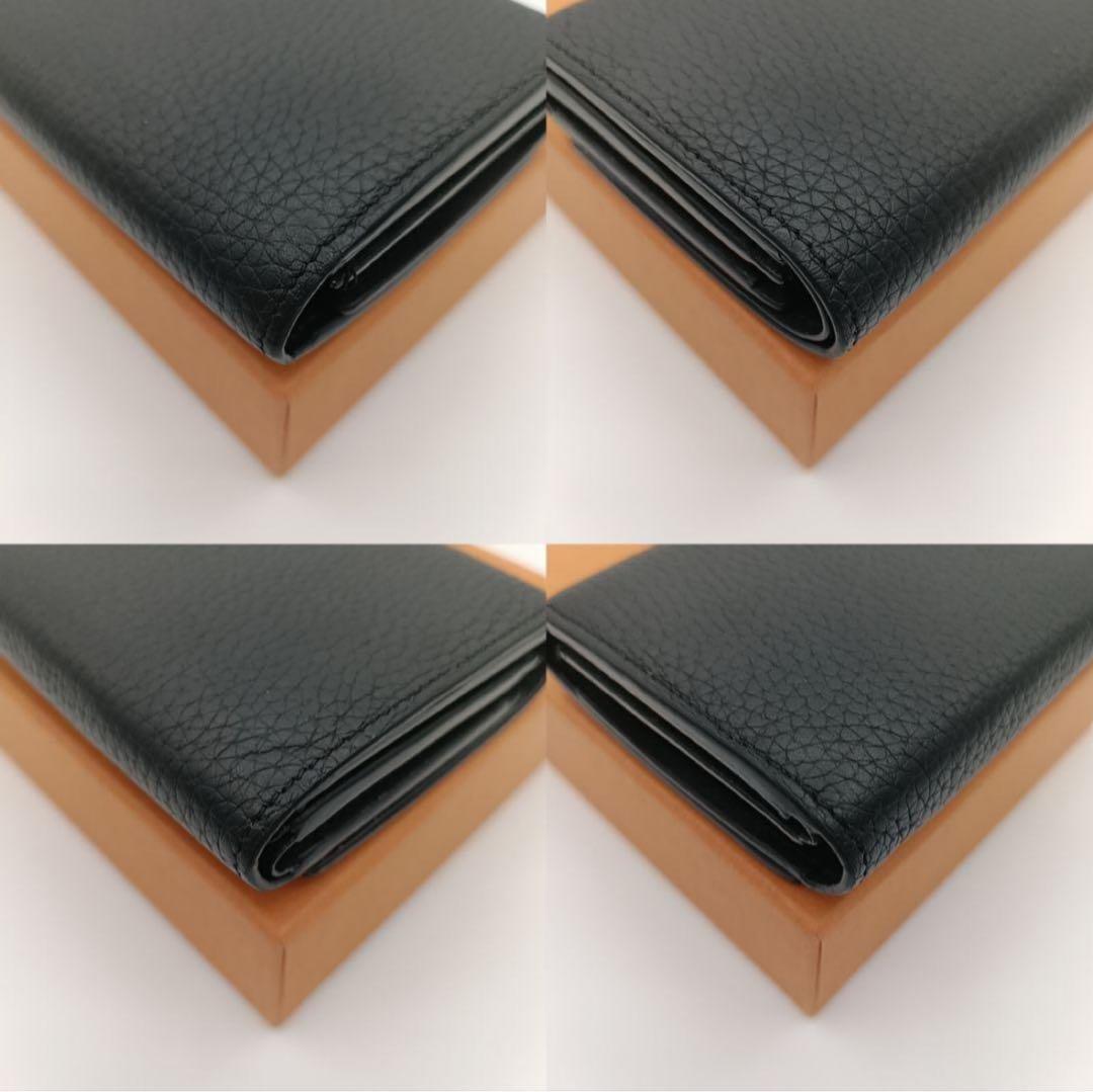 ルイヴィトン ポルトフォイユ カプシーヌ タイニー ブラック　トリヨンレザー