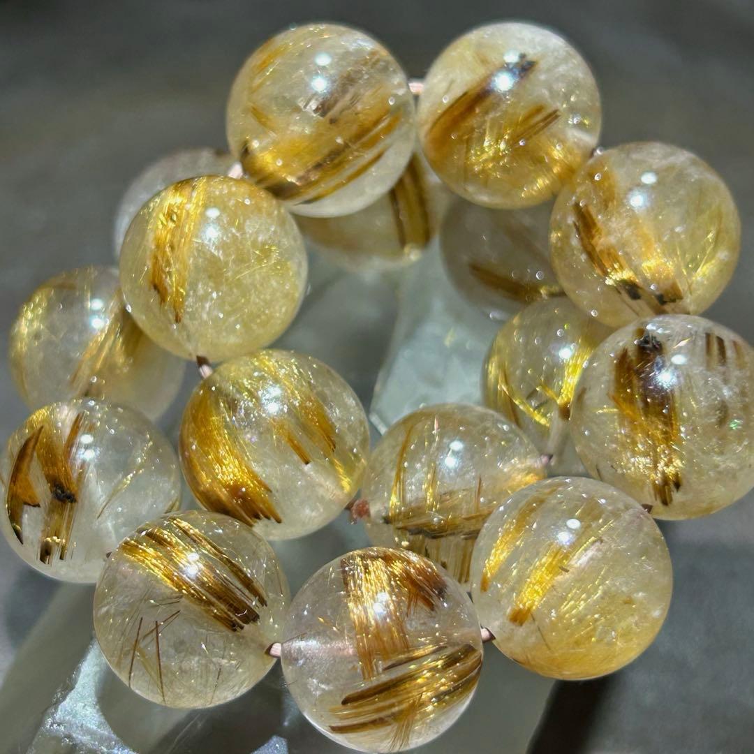 ☆ta様！キャッツアイ　タイガー タイチン　ルチル ブレス！福徳大黒秘宝②大粒