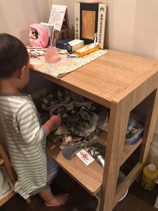 木製ディスプレイラック 2段  新品未開封