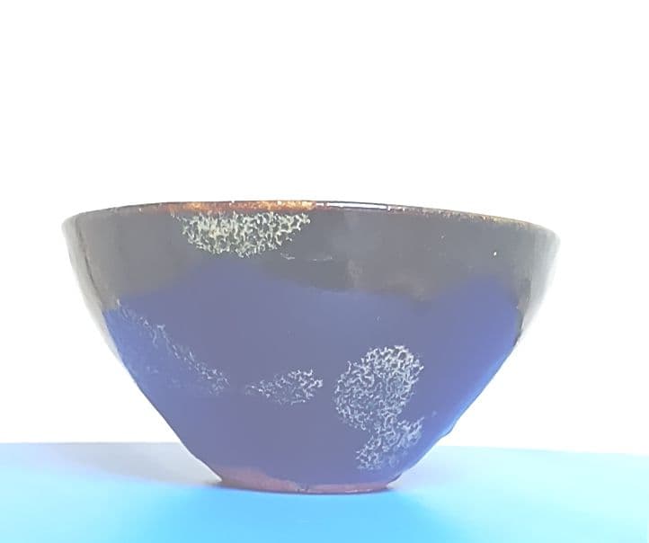 骨董品　天目茶碗　玳皮盞（たいひさん）茶道具　梅花鳳凰文瀬戸天目茶碗　極美品