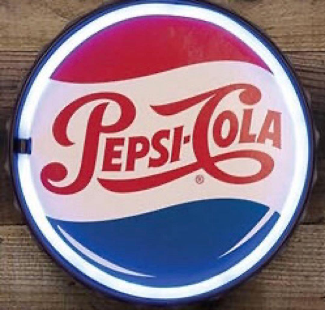 サイン　ペプシ LEDネオンサイン ボトルキャップ型 ウォールデコレーション