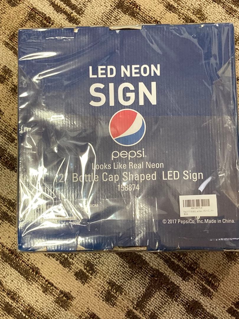 サイン　ペプシ LEDネオンサイン ボトルキャップ型 ウォールデコレーション