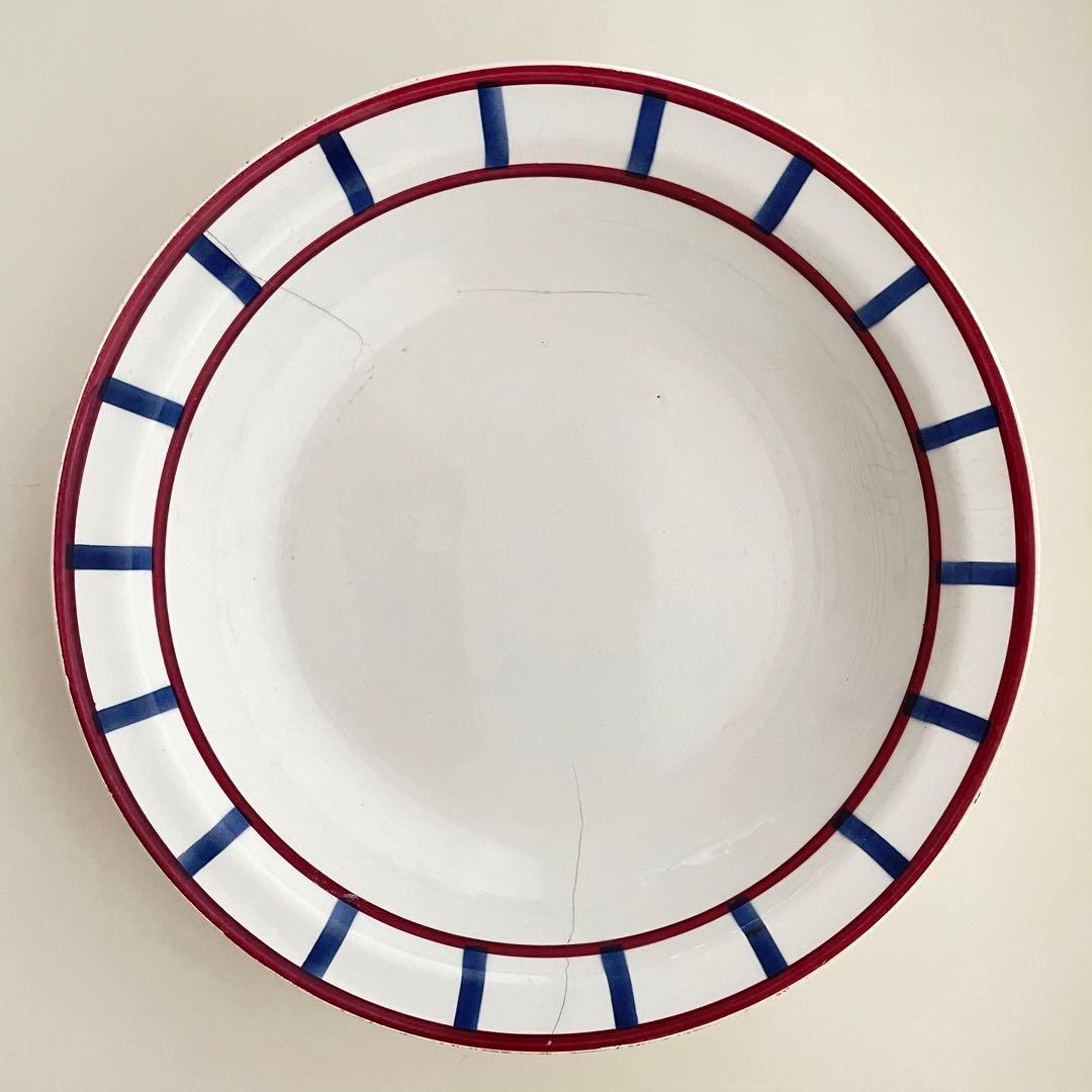 レア フランスアンティーク HBCM Béarnサラディエ バスク柄