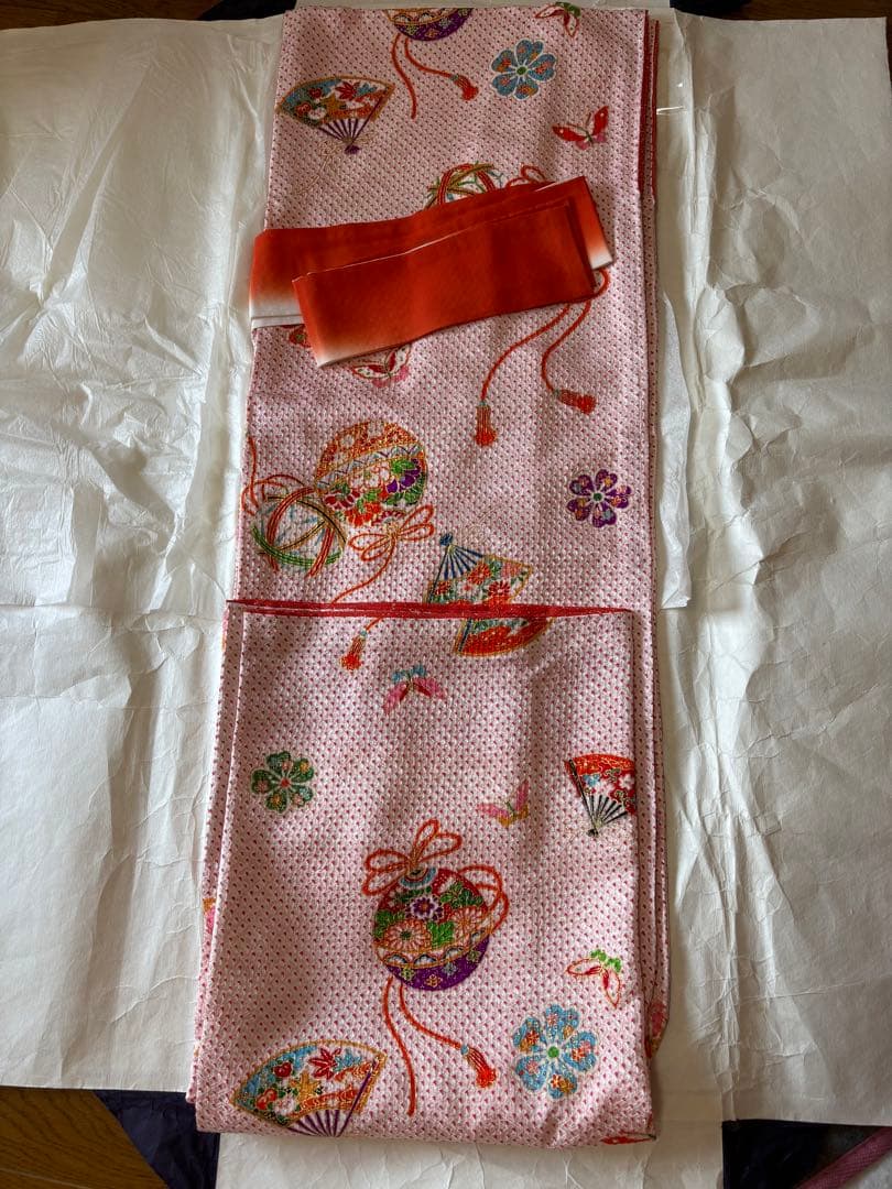 値下げ ７歳　七五三　晴着　長襦袢セット