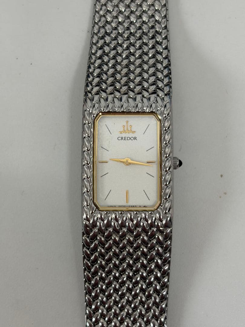 美品【稼働品】SEIKO　セイコー　クレドール　2F70　ホワイト　スクエア