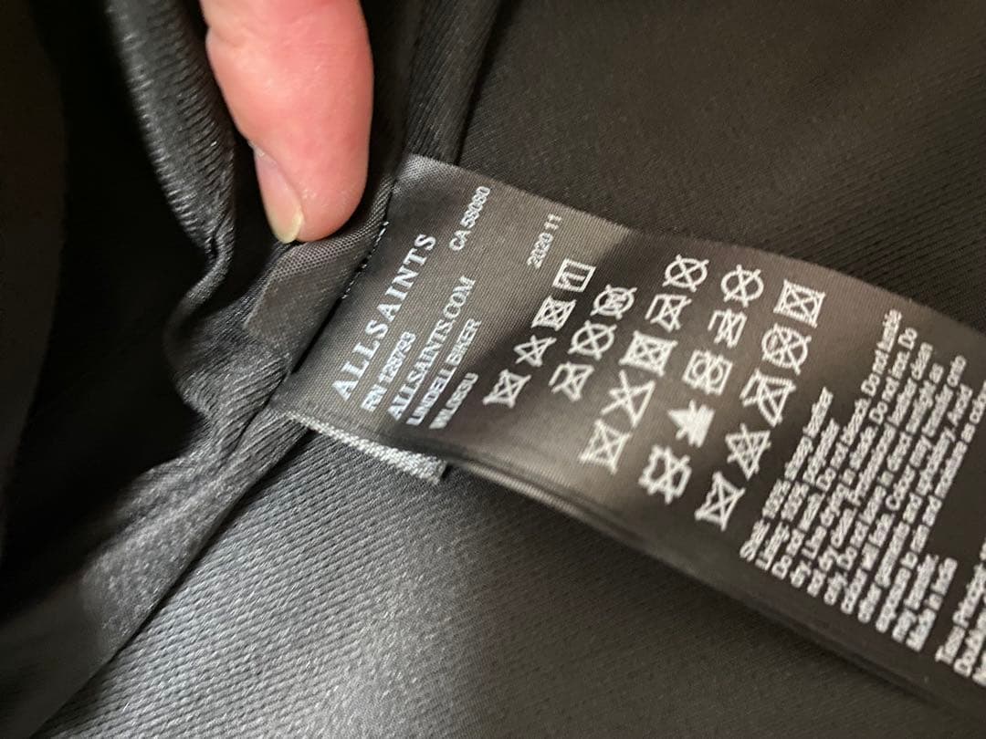 セール！ALLSAINTS オールブラック バイカージャケット 未使用