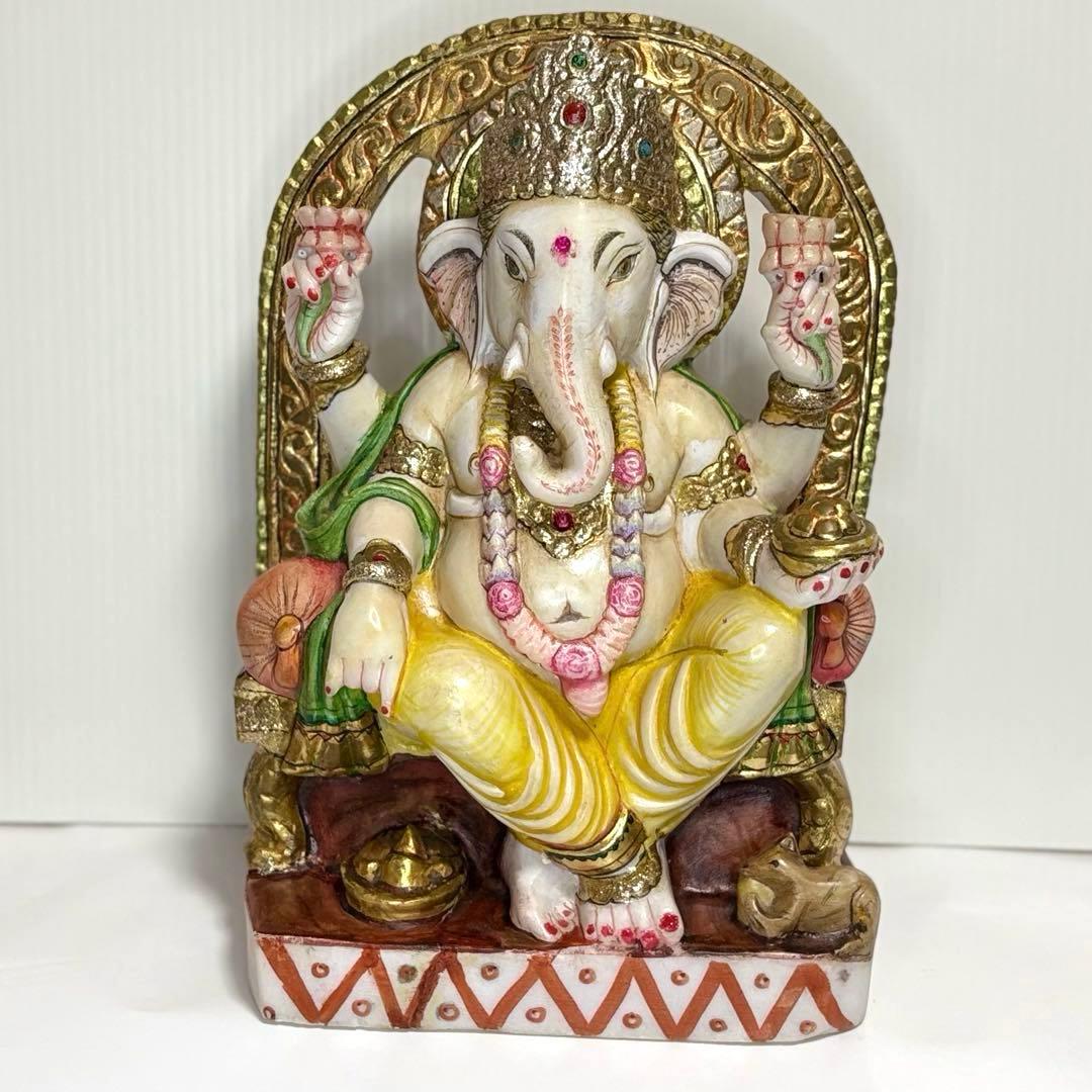 ガネーシャ像 約33cm 多色