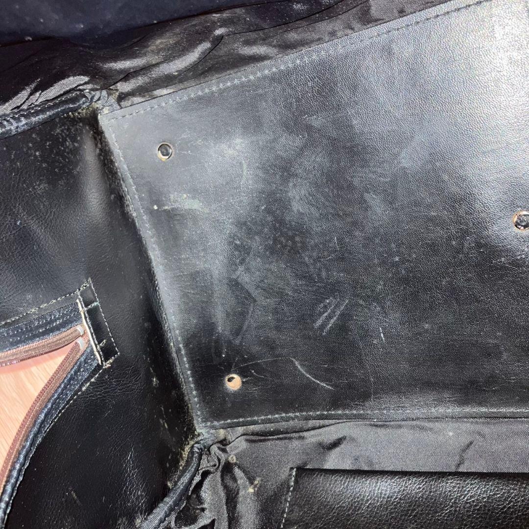 美品 バーバリー ボストンバッグ レザー キャンバス シャドーホース