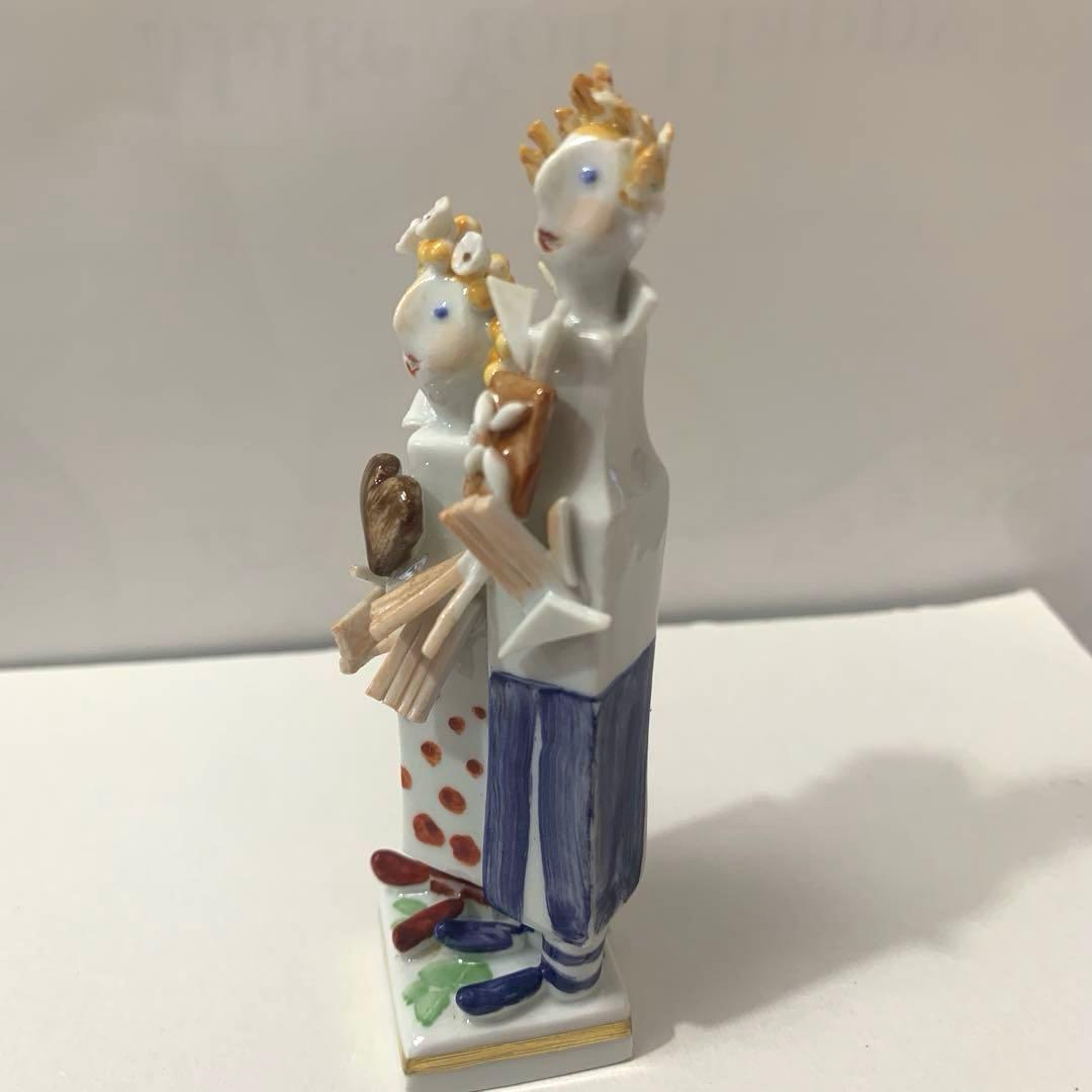 マイセン 手捻り人形ヘンゼルとグレーテル