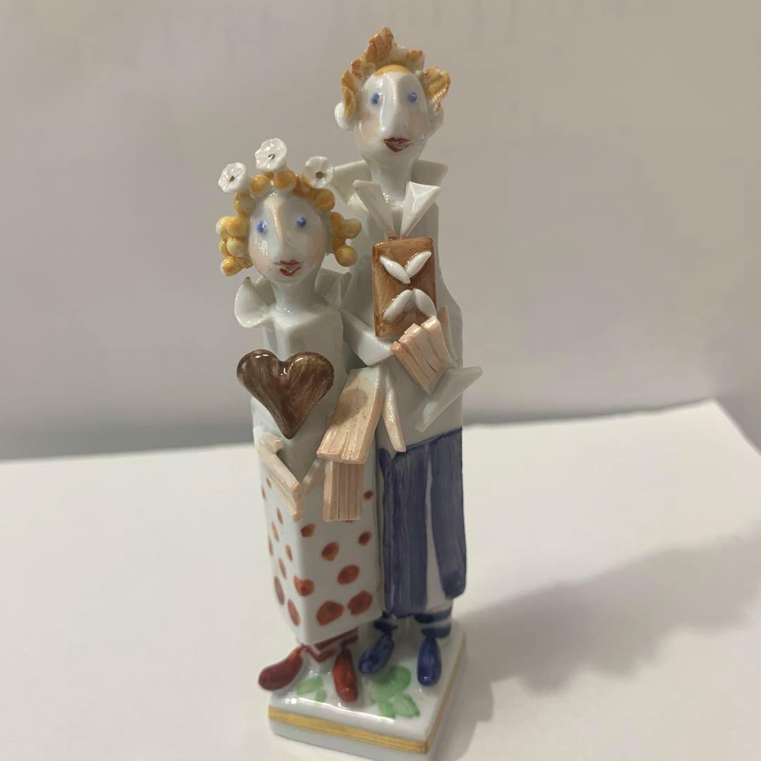 マイセン 手捻り人形ヘンゼルとグレーテル