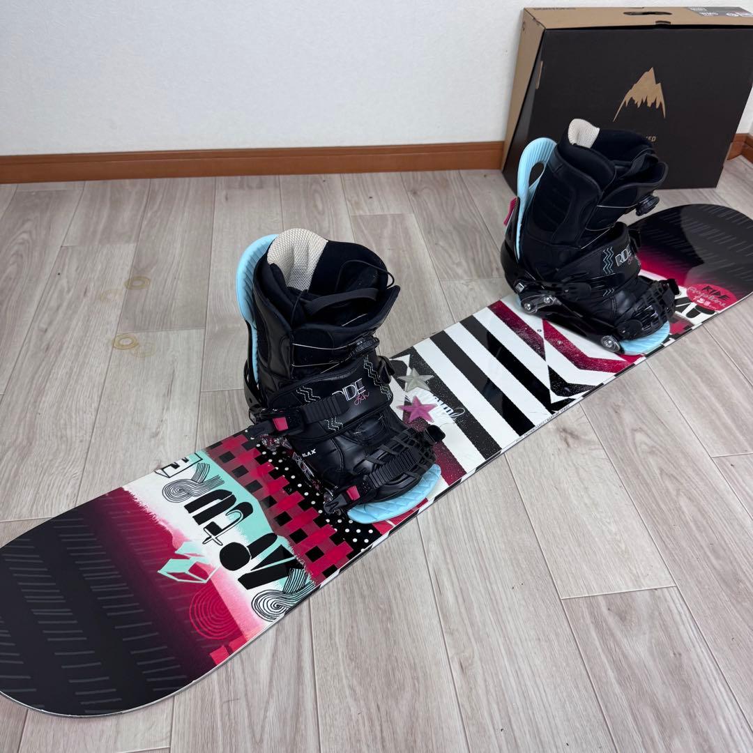 RIDE スノーボード 138cm 即乗りレディースセット