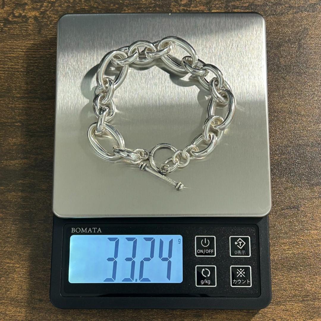 希少 ヴィンテージメキシカンジュエリー シルバー チェーン ブレスレット 925