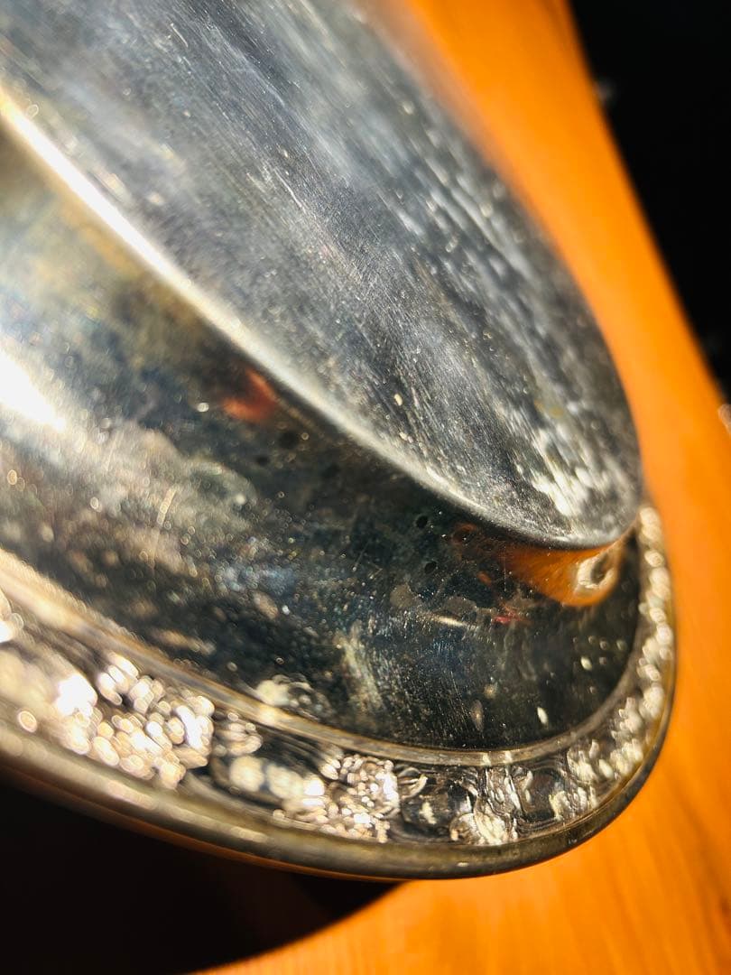 USAアンティーク】 シルバープレート　大皿　トレー　トレンチ