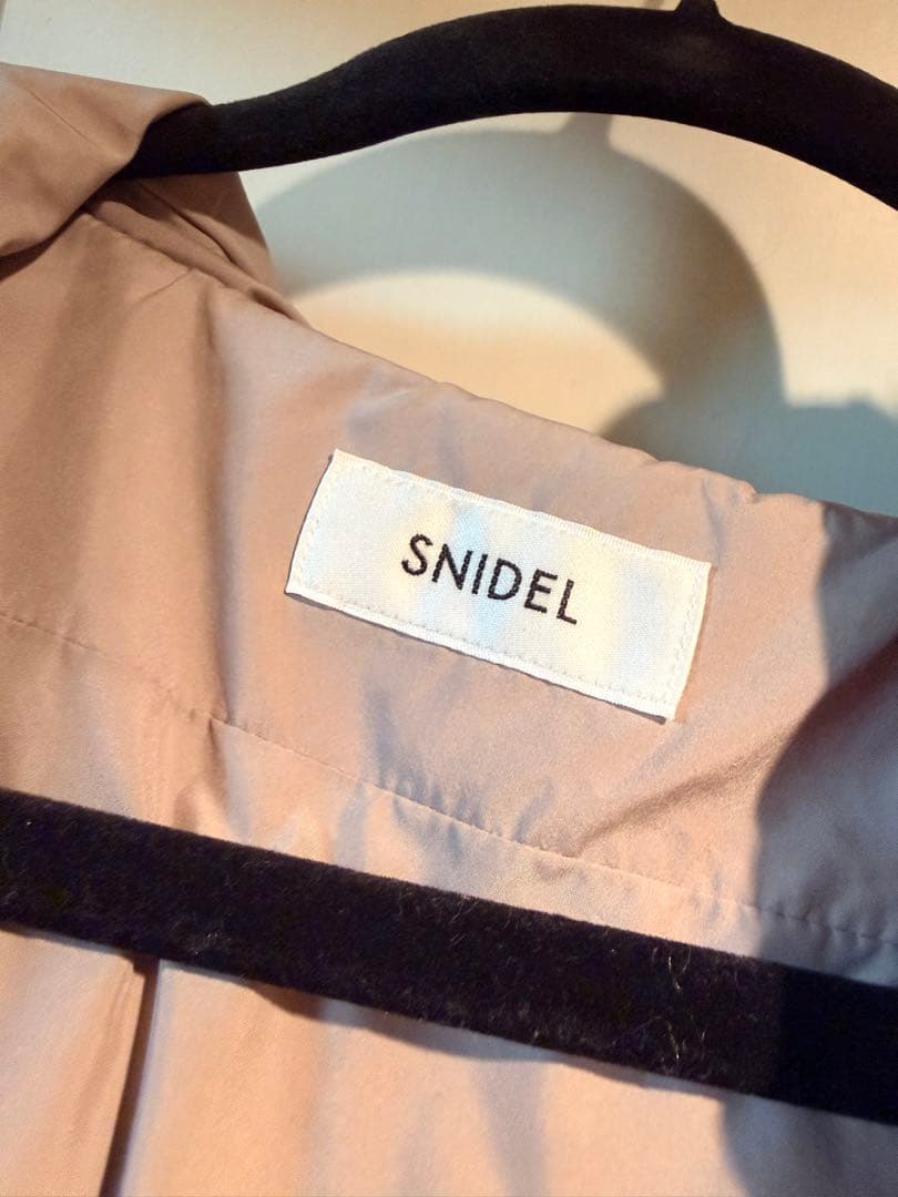 snidel スナイデル 西川 フードファーショートダウン モカ