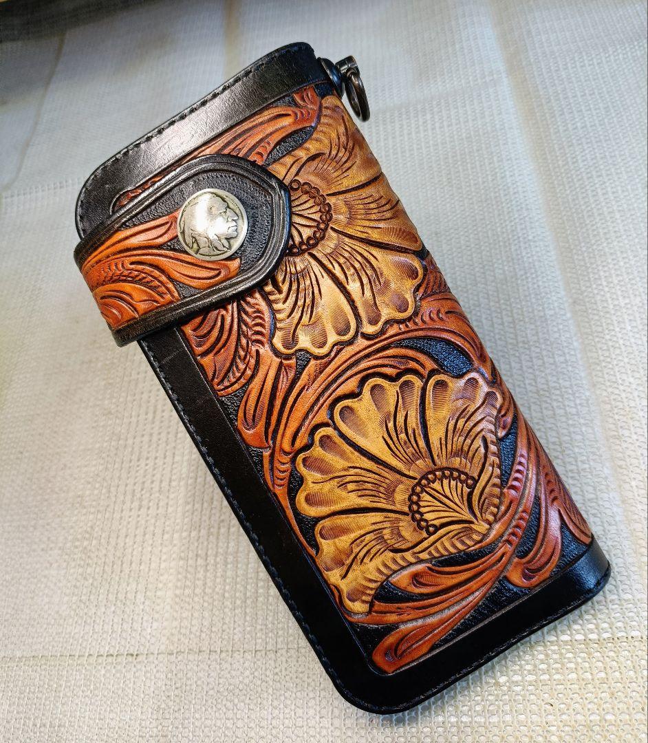 KC,S カービング ライダースウォレット バイカーズウォレット 長財布 本革