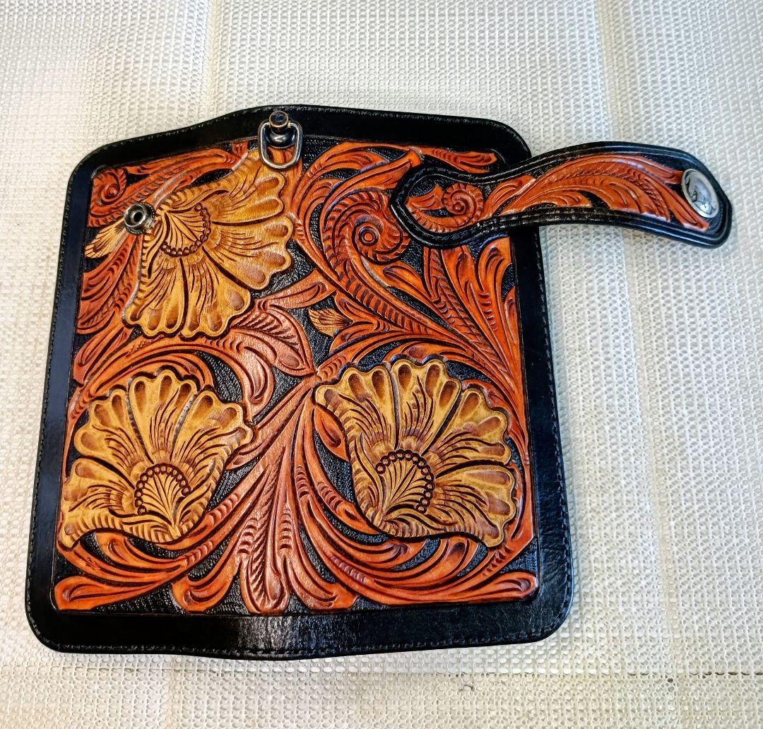 KC,S カービング ライダースウォレット バイカーズウォレット 長財布 本革