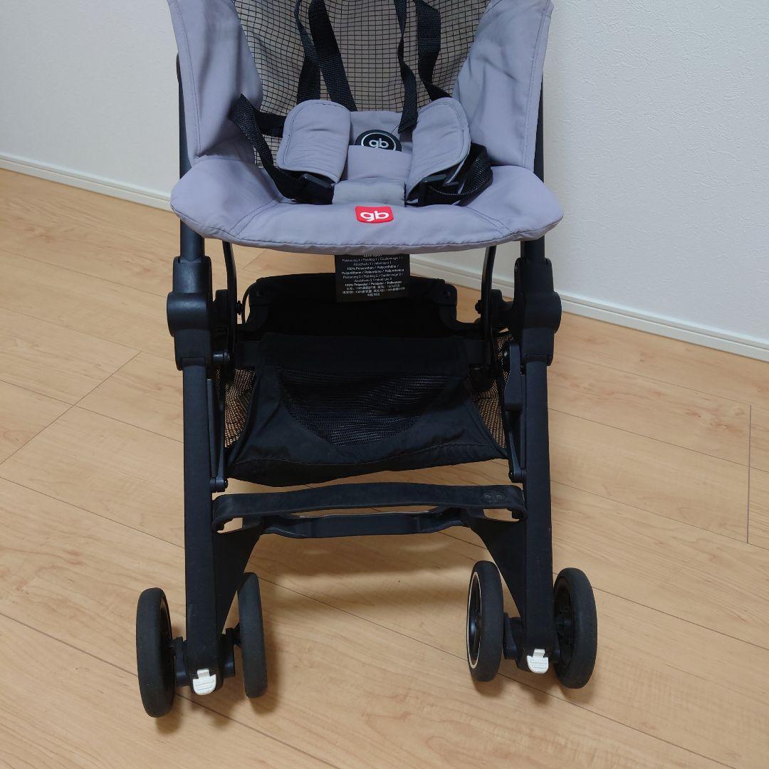 【ポキットエア】 POCKIT 折りたたみベビーカー グレー