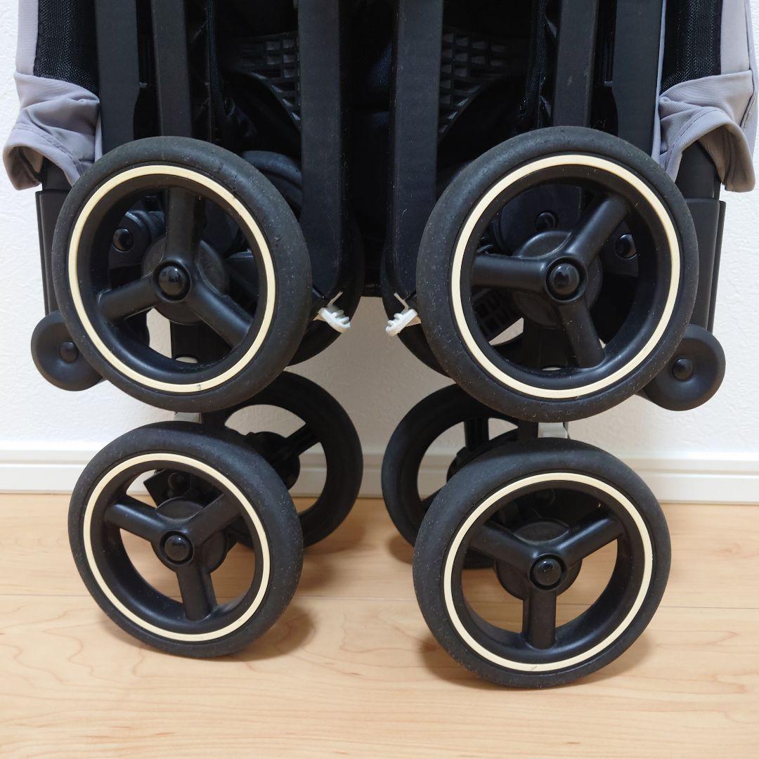 【ポキットエア】 POCKIT 折りたたみベビーカー グレー