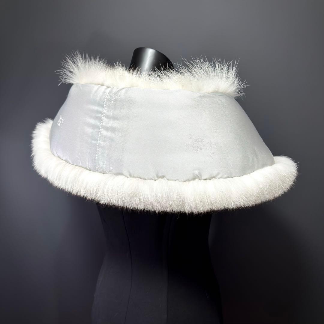 【美淡】SAGA FOX サガフォックス ショール ブルーフォックス 薄花 品格