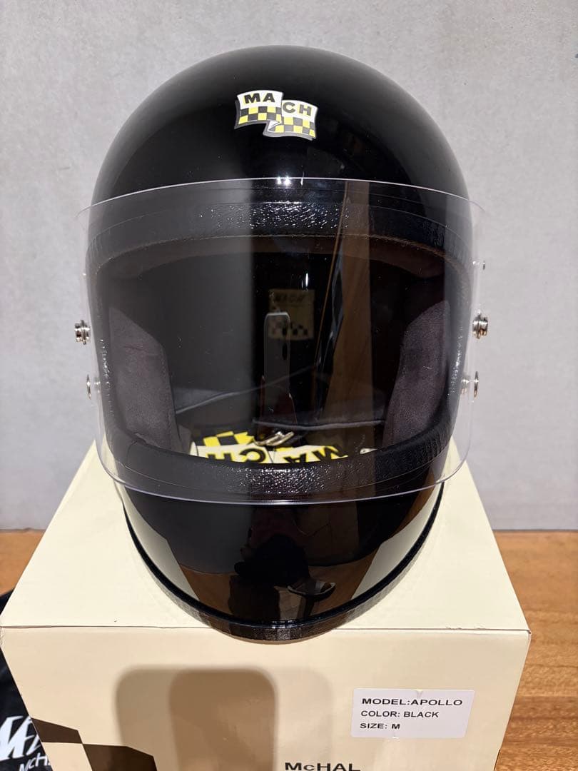 McHALアポロ ブラック フルフェイス マックホール Mサイズ
