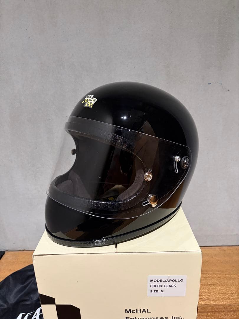 McHALアポロ ブラック フルフェイス マックホール Mサイズ