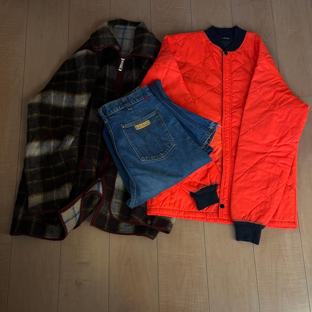 60s 70s ヴィンテージ まとめ売り 3着 セット ジャケット デニム us