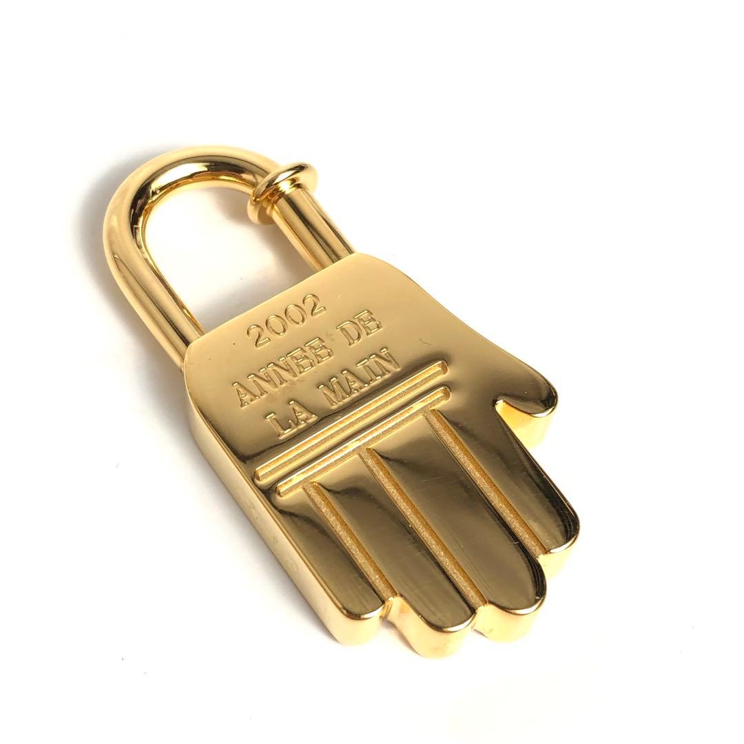 【良品】HERMES エルメス カデナ 2002年 ハンド 手 ゴールドカラー