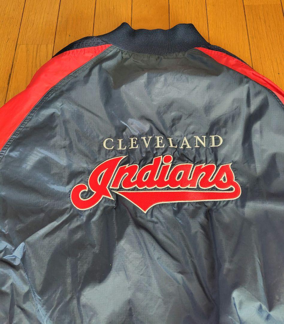 90s PUMA Indians ジャケット Lサイズ ネイビー/レッド