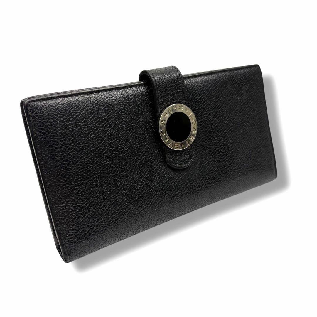 BVLGARI ブルガリ 長財布 ビーゼロワン サークルロゴ　ブラック