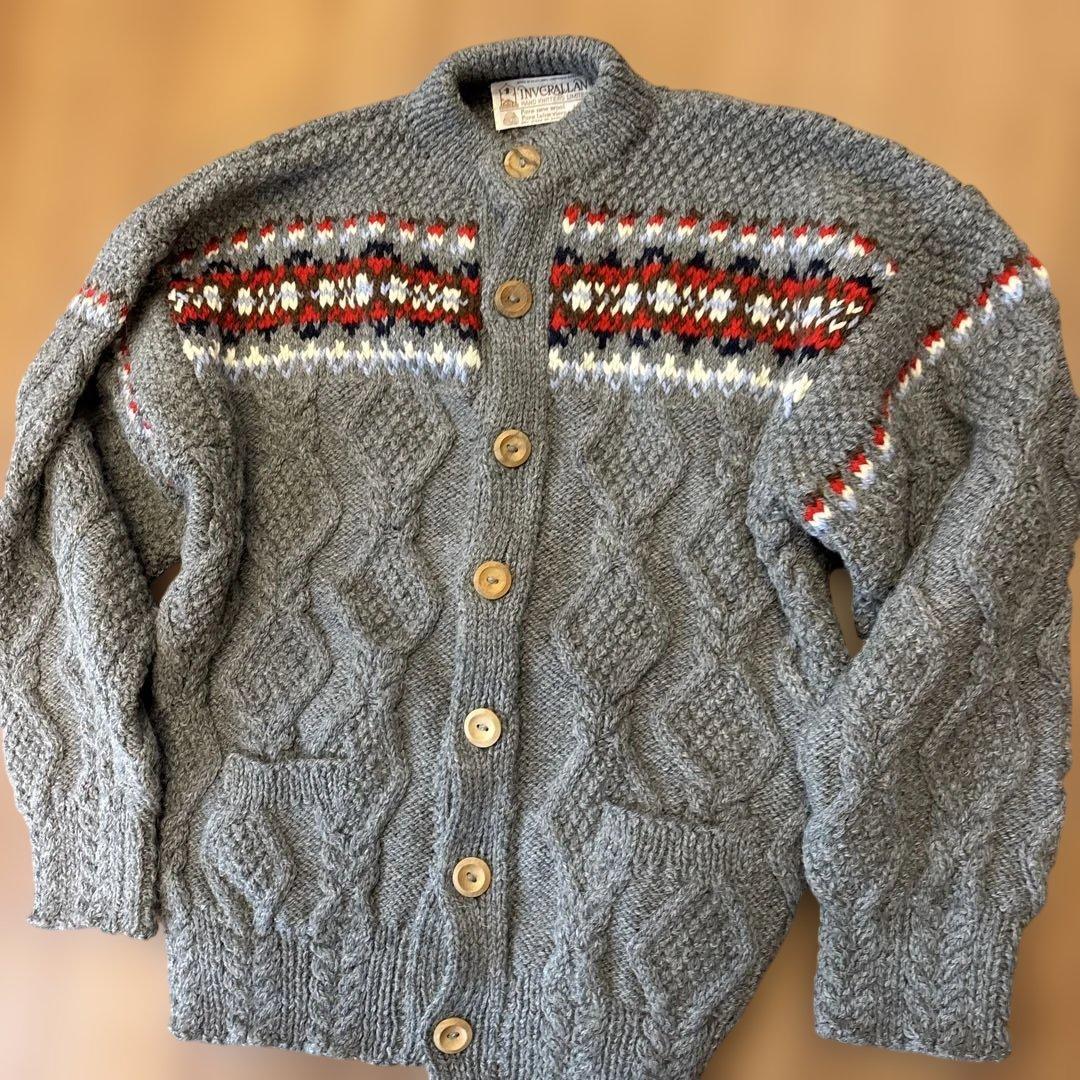 INVERALLAN インバーアラン　カウチンニット　未使用　00's グレー