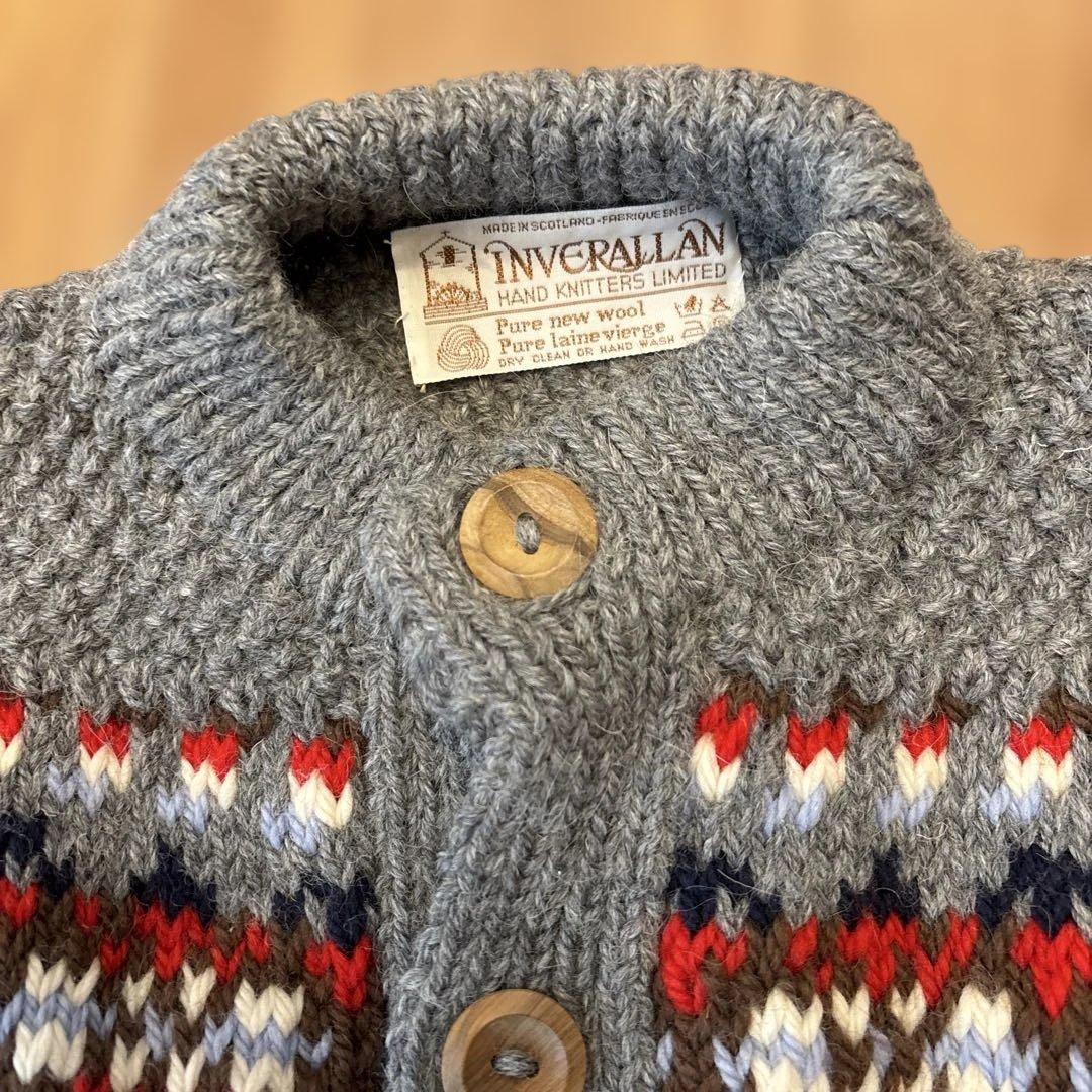 INVERALLAN インバーアラン　カウチンニット　未使用　00's グレー