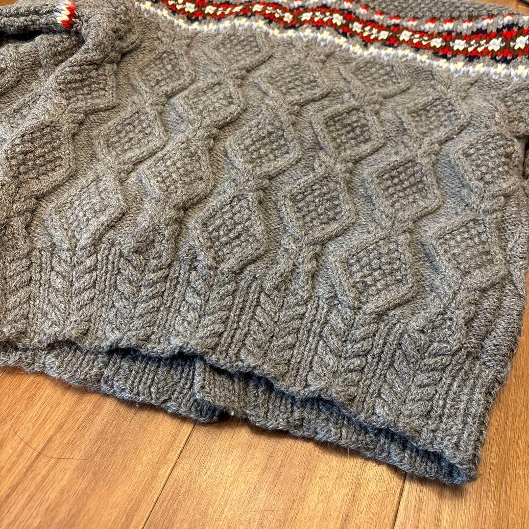 INVERALLAN インバーアラン　カウチンニット　未使用　00's グレー