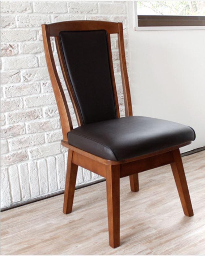 CRS　回転式ダイニングチェア　6脚　ブラウン