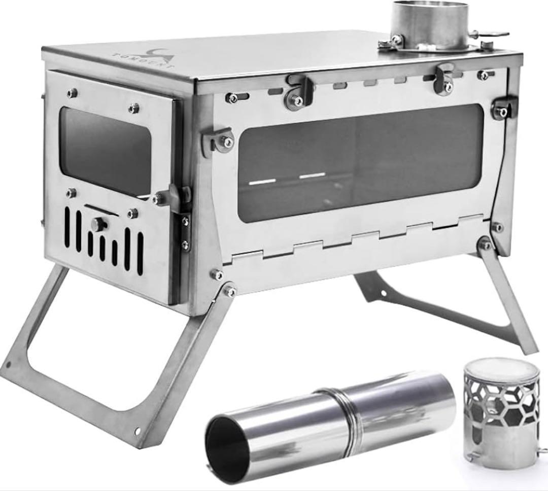 TOMOUNT チタン 薪ストーブ 折り畳み式 厚さ1mm 【新品未使用】